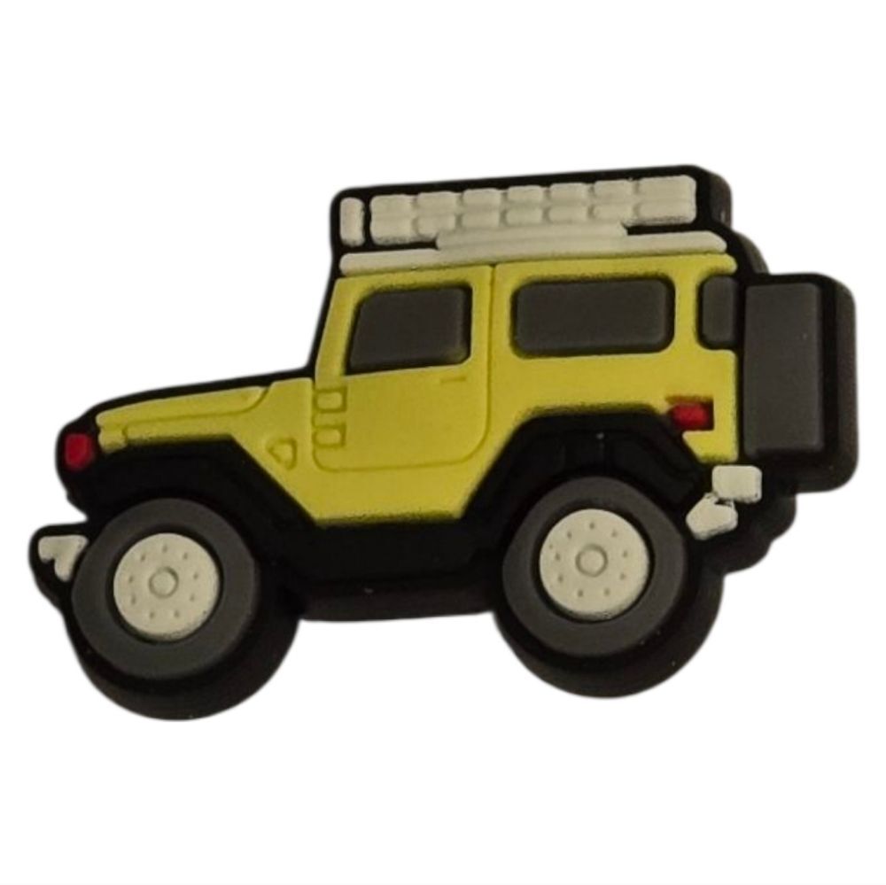 Yellow Jeep Croc Shoe Charms | Fun Jibbitz Style | Mix & Match 6/$20 Bundle New